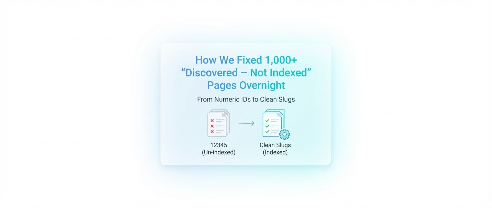 How We Fixed 1,000+ “Discovered – Not Indexed” Pages Overnight